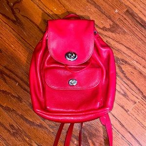 Mini leather Red Coachbag